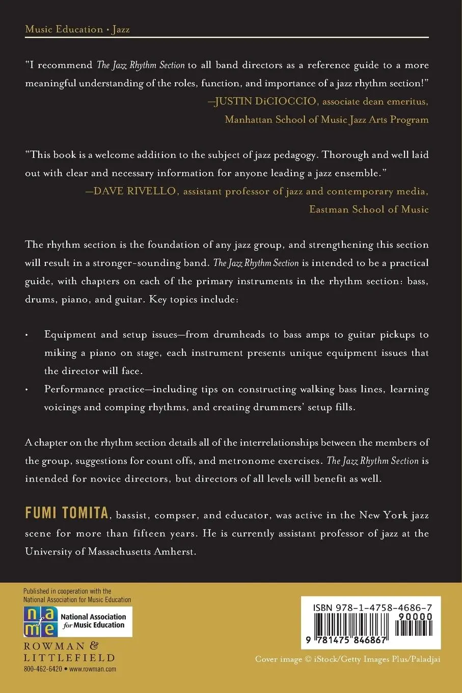 Rückseite: 9781475846867 | The Jazz Rhythm Section | A Manual for Band Directors | Fumi Tomita