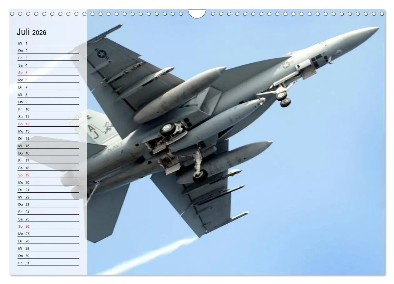 Bild: 9783457996867 | Kriegstechnik. Kampfjet-Impressionen (Wandkalender 2026 DIN A3...