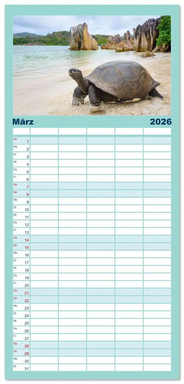 Bild: 9783516606867 | Familienplaner 2026 - Seychellen - unterwegs mit Julia Hahn mit 5...