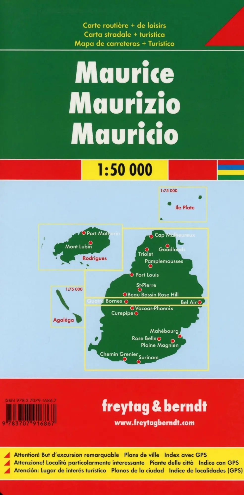 Bild: 9783707916867 | Mauritius - Rodrigues, Autokarte 1:50.000 | KG | (Land-)Karte | 2018