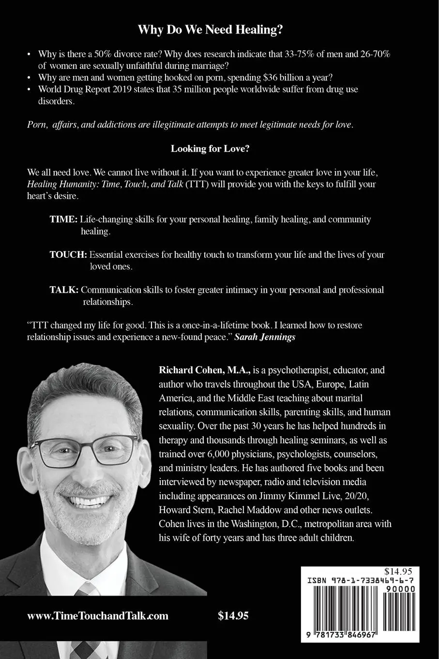 Rückseite: 9781733846967 | Healing Humanity | Time, Touch &amp; Talk | Richard Cohen | Taschenbuch