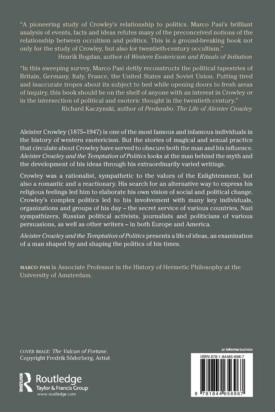 Rückseite: 9781844656967 | Aleister Crowley and the Temptation of Politics | Marco Pasi | Buch