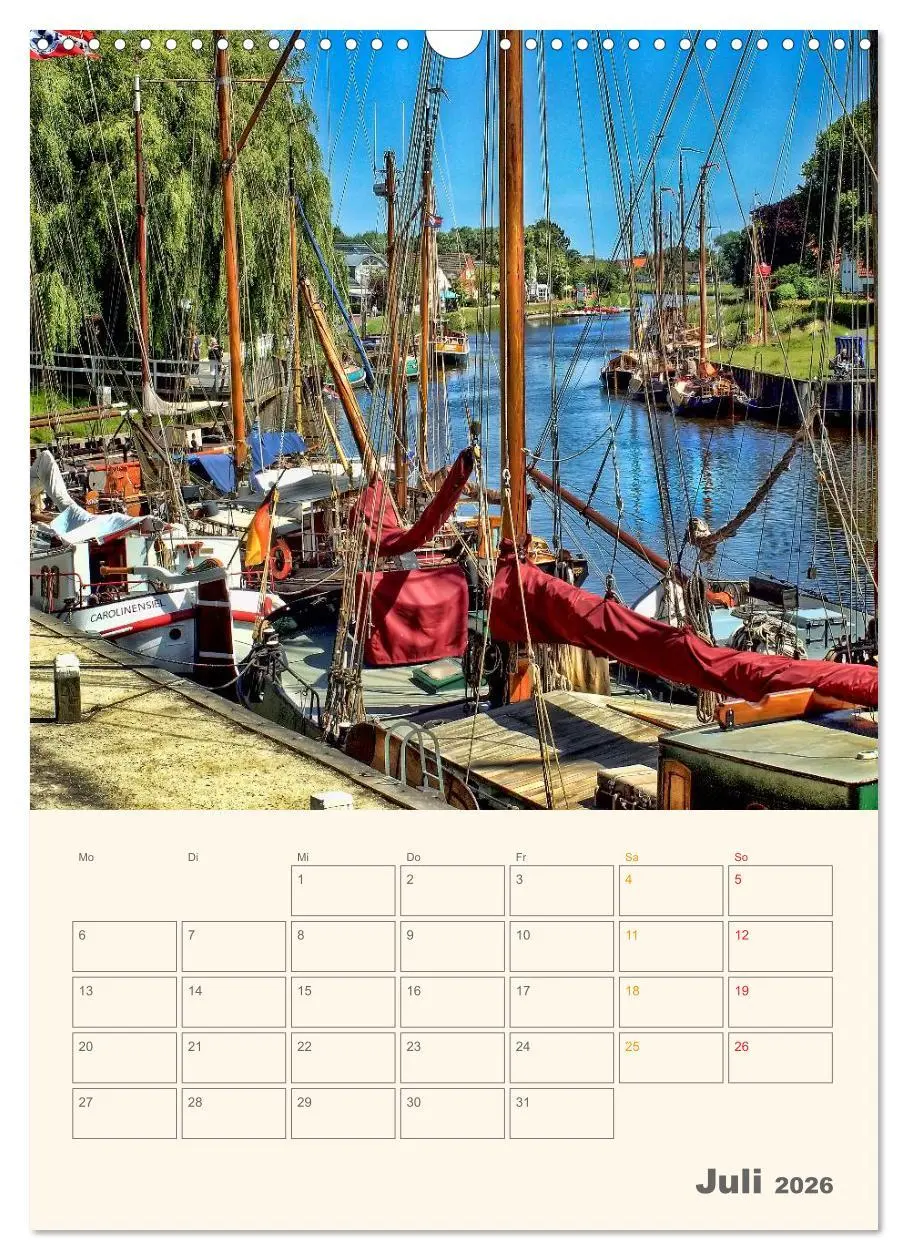 Bild: 9783516456967 | Ostfriesland - Carolinensiel, der Museumshafen (Wandkalender 2026...