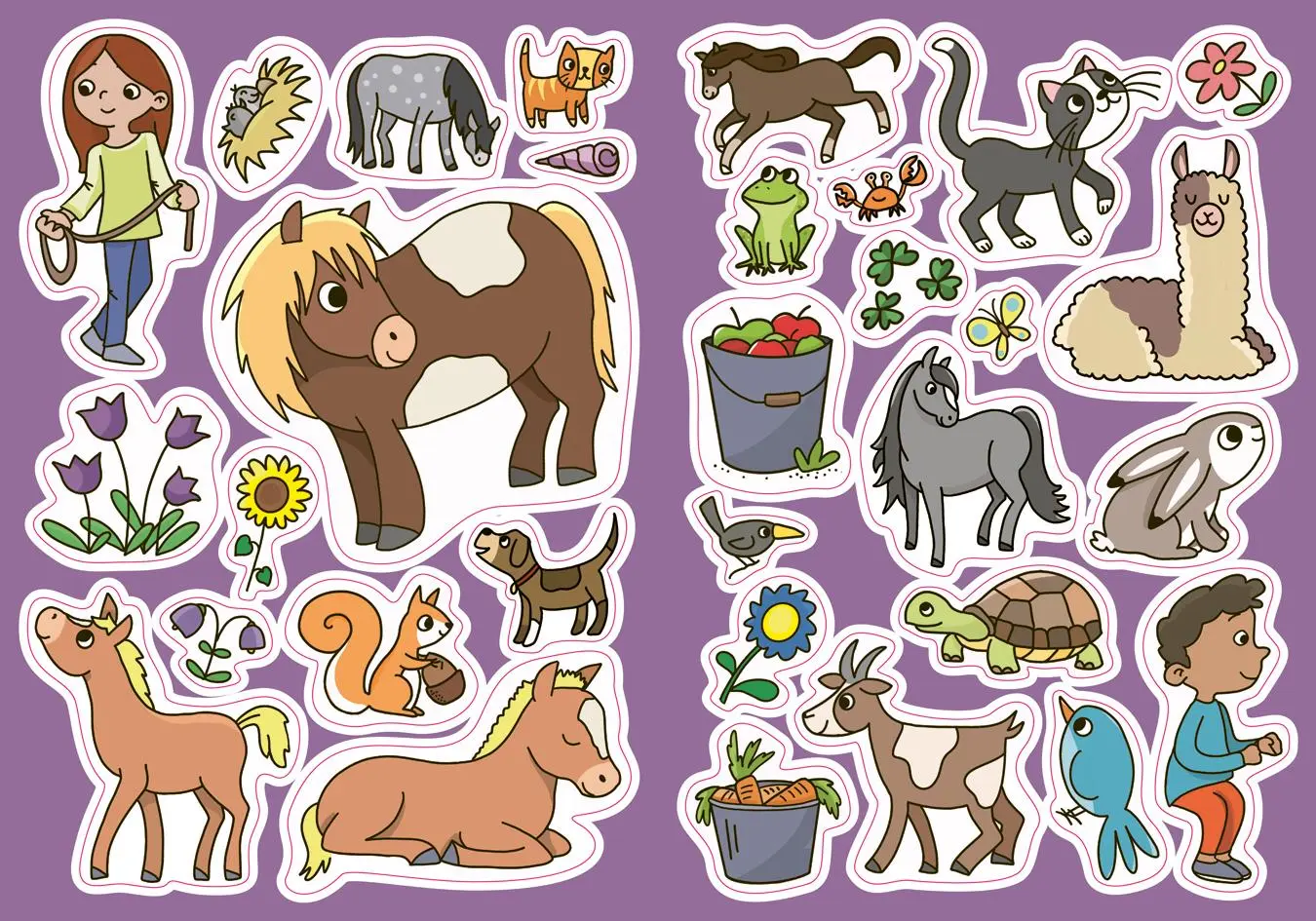 Bild: 9783788646967 | Mein Sticker-Malbuch. Pferde &amp; Ponys | Mit 35 passgenauen Stickern