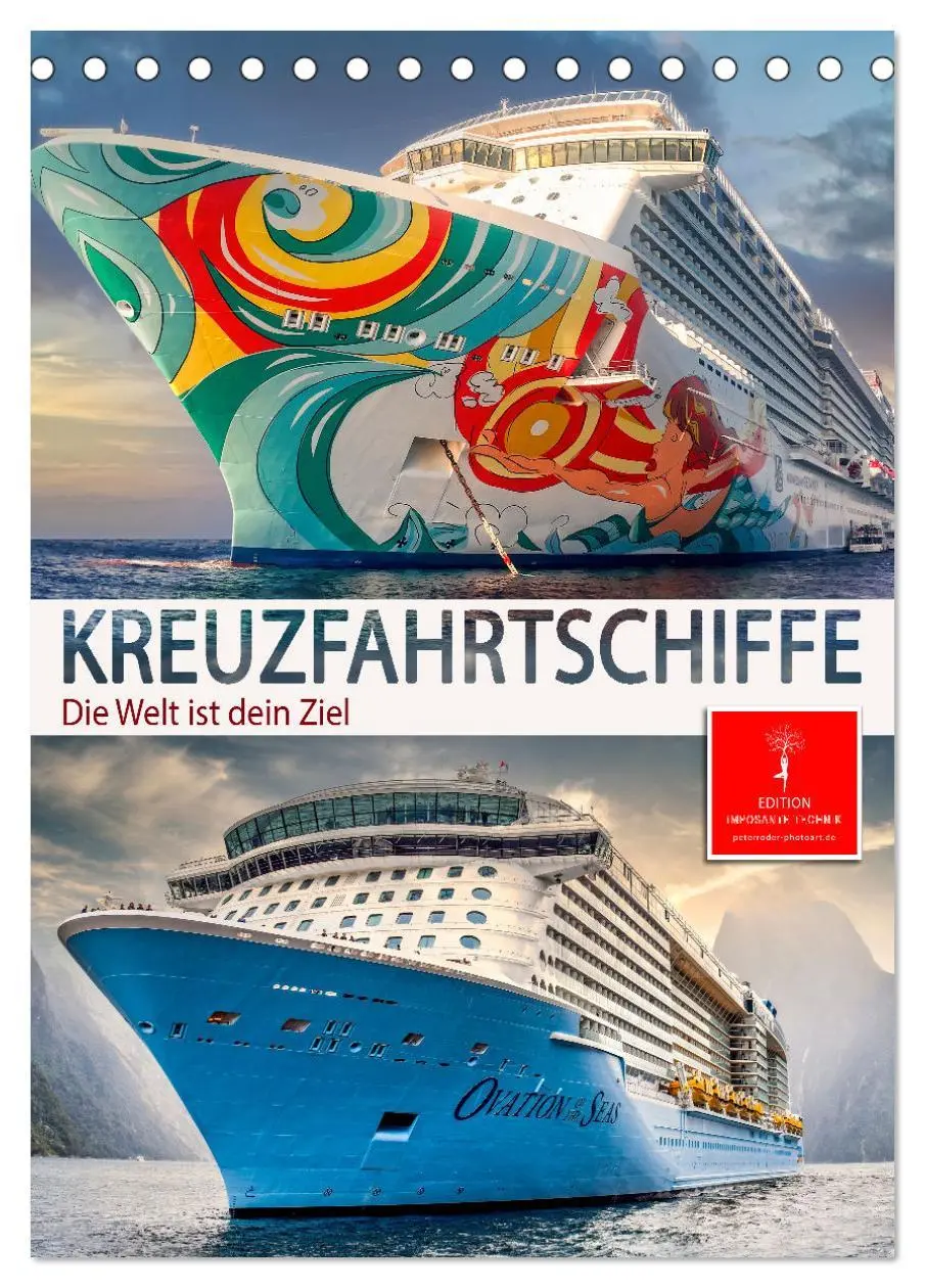 Cover: 9783516347067 | Kreuzfahrtschiffe - die Welt ist dein Ziel (Tischkalender 2026 DIN...