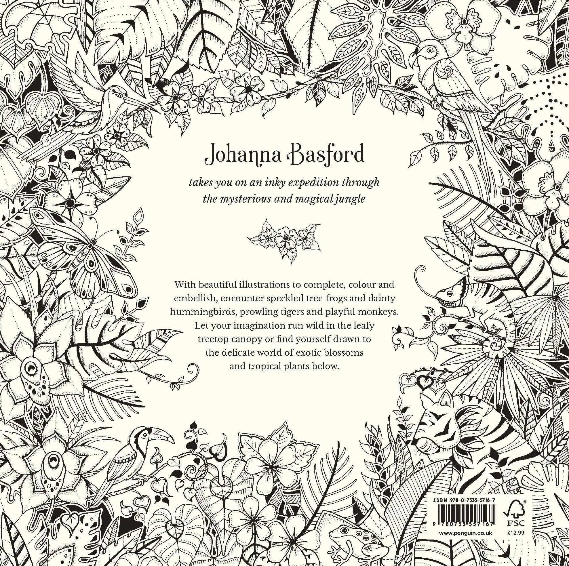 Cover: 9780753557167 | Magical Jungle | An Inky Expedition &amp; Colouring Book | Johanna Basford