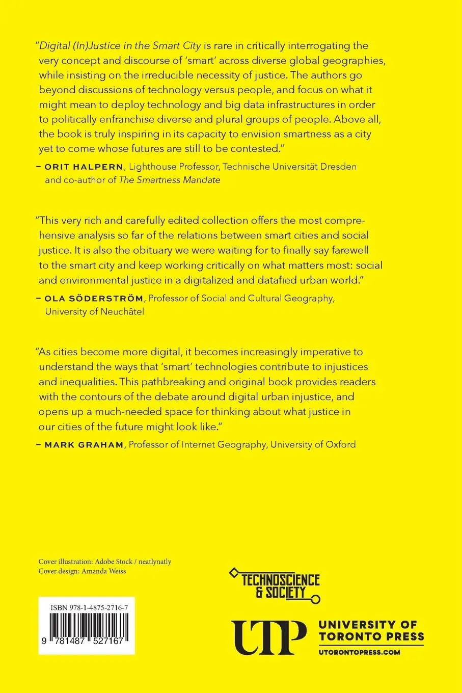 Rückseite: 9781487527167 | Digital (In)justice in the Smart City | Debra Mackinnon (u. a.) | Buch