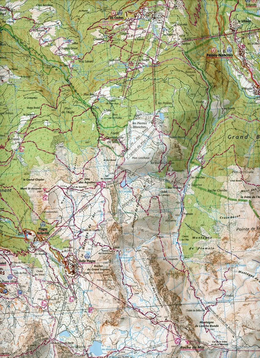Bild: 9782758547167 | Les Arcs/La Plagne/Pn de la Vanoise (Gps) 1:25 000 | (Land-)Karte