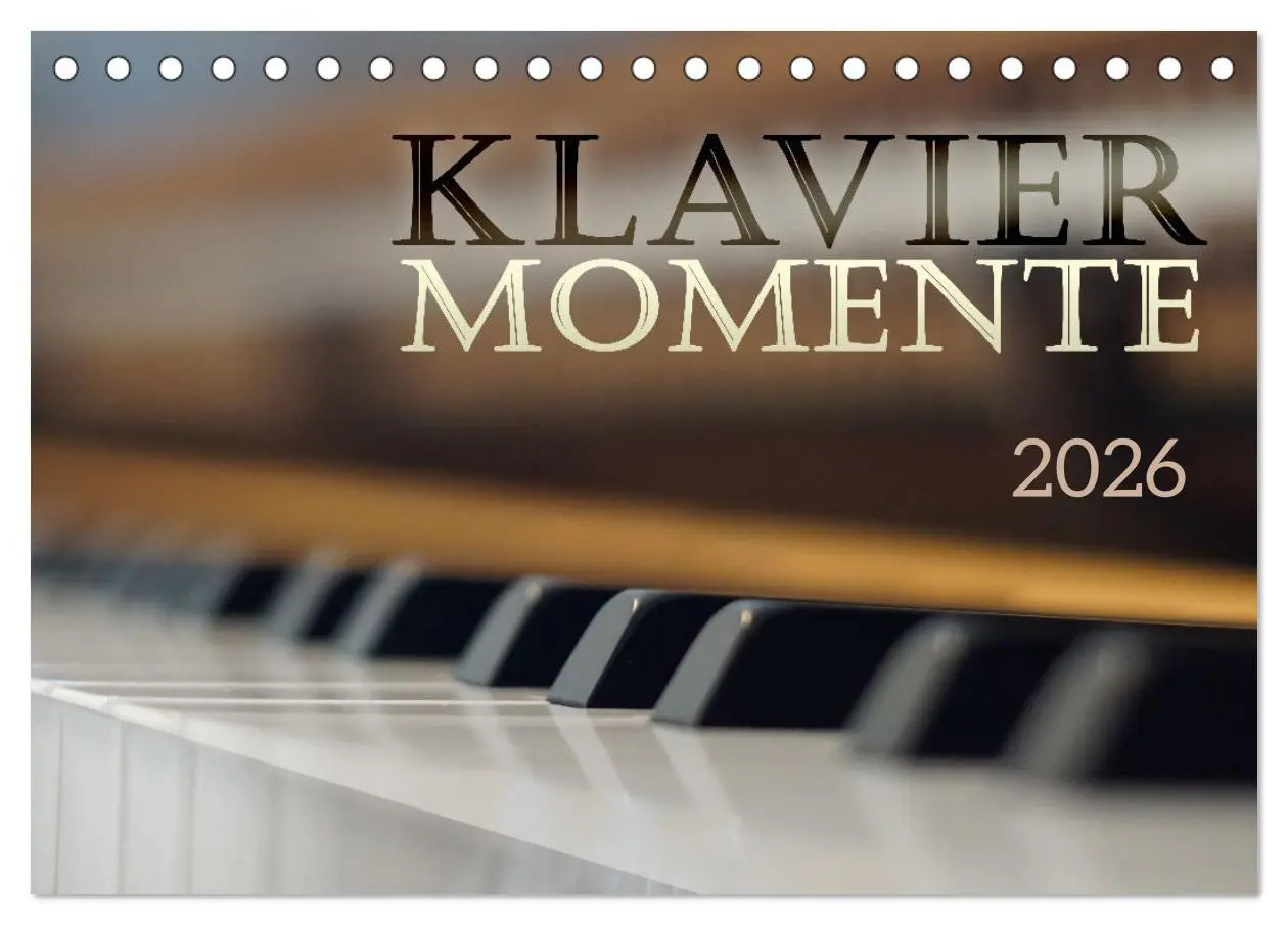 Cover: 9783457547267 | Klavier Momente (Tischkalender 2026 DIN A5 quer), CALVENDO...