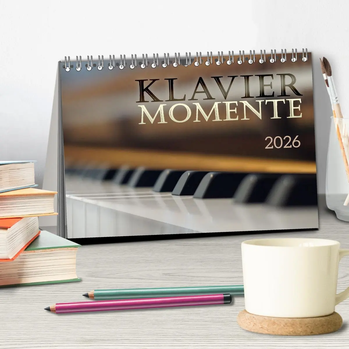 Bild: 9783457547267 | Klavier Momente (Tischkalender 2026 DIN A5 quer), CALVENDO...