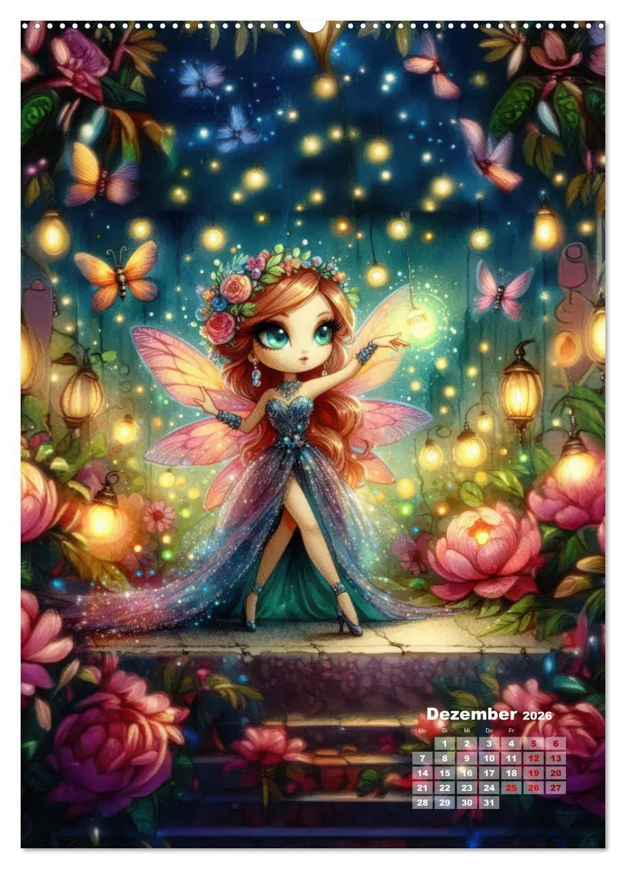 Bild: 9783516257267 | Kleine Feen so zart und fein (Wandkalender 2026 DIN A2 hoch),...
