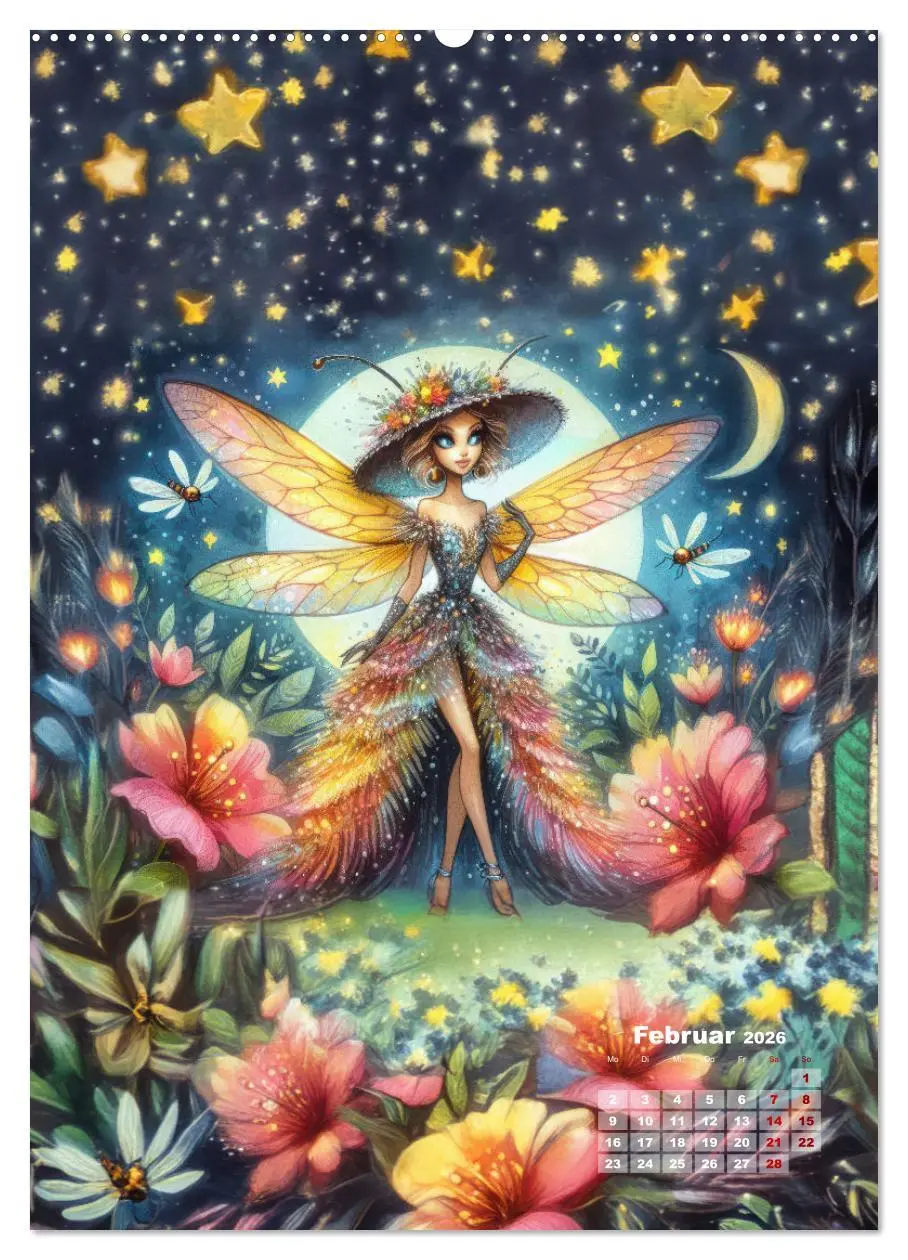 Bild: 9783516257267 | Kleine Feen so zart und fein (Wandkalender 2026 DIN A2 hoch),...