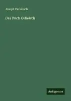 Cover: 9783563167267 | Das Buch Koheleth | Joseph Carlebach | Taschenbuch | Deutsch | 2025