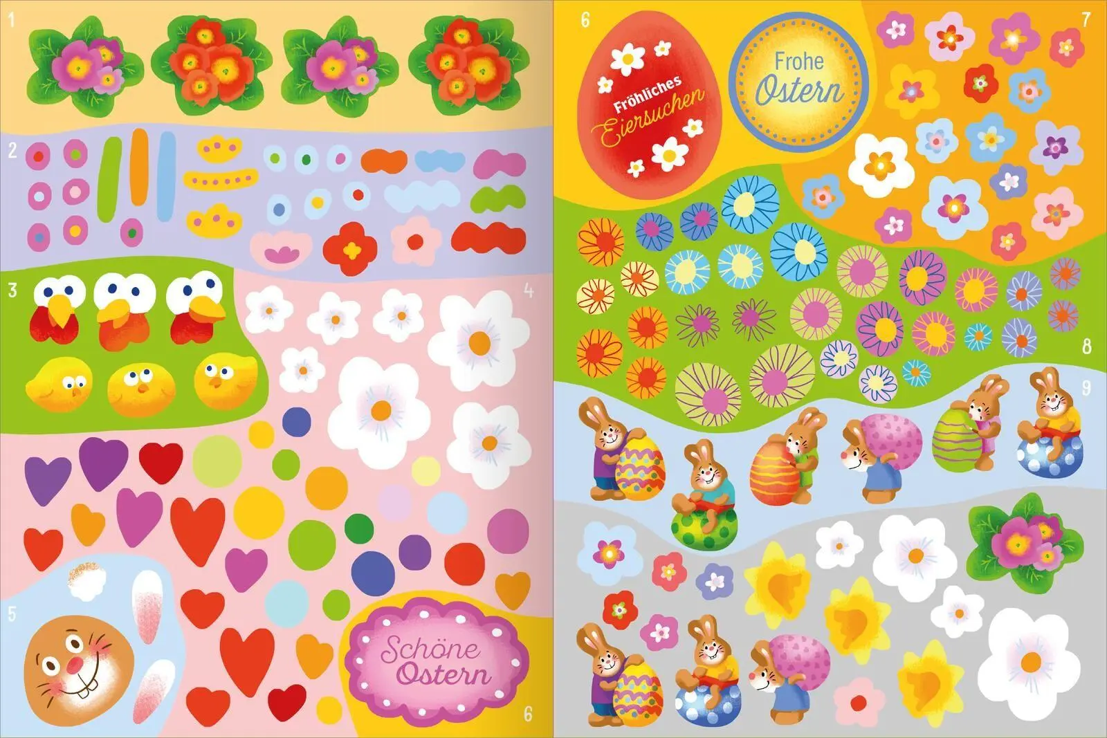 Bild: 9783845867267 | Mein erstes Sticker-Bastelheft - Ostern | Sabine Legien | Taschenbuch