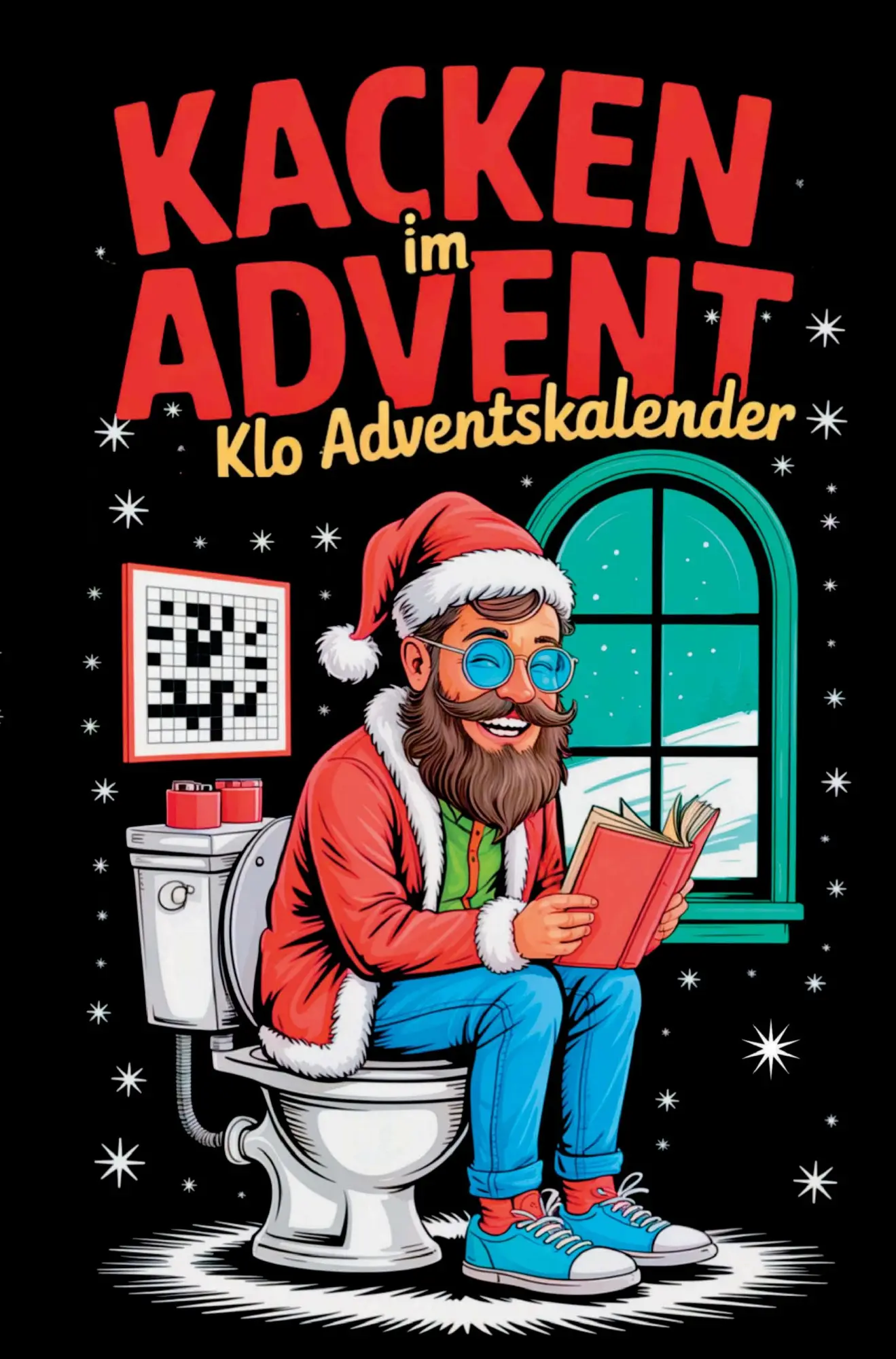 Cover: 9783903727267 | Kacken im Advent: Der lustige Klo-Adventskalender mit 24 Rätseln,...
