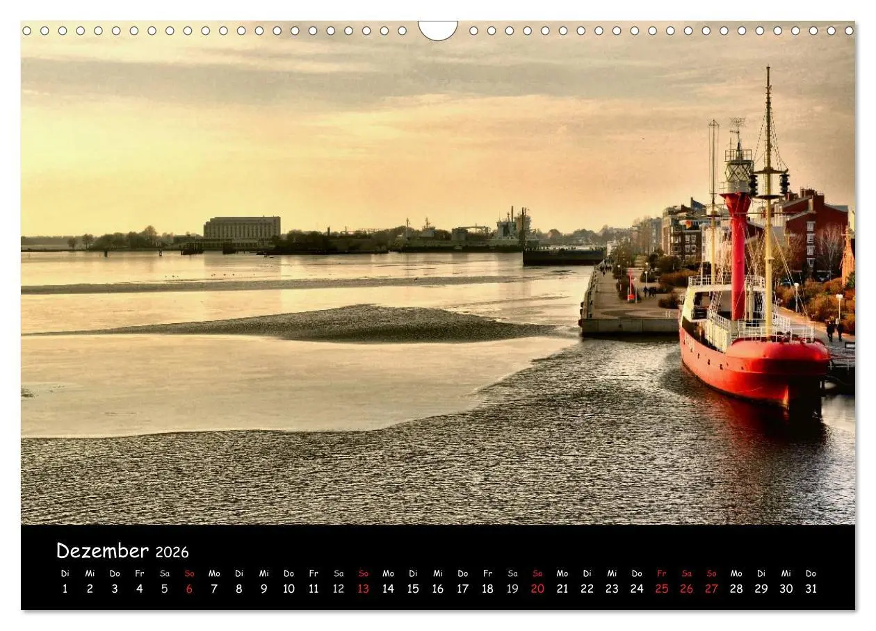 Bild: 9783516177367 | Wilhelmshaven (Wandkalender 2026 DIN A3 quer), CALVENDO Monatskalender