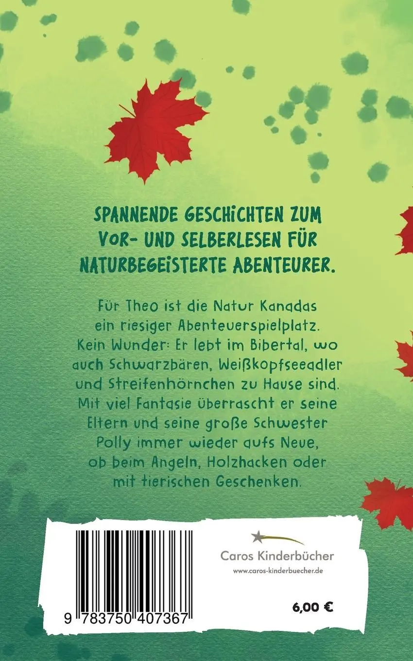 Rückseite: 9783750407367 | Fischstäbchen zum Frühstück | (Vor)Lesegeschichten von Theo aus Kanada