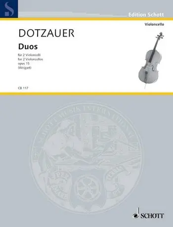 Cover: 9790001017367 | Duos Opus 15 2Vcl. | Friedrich Dotzauer | Buch | Schott Music