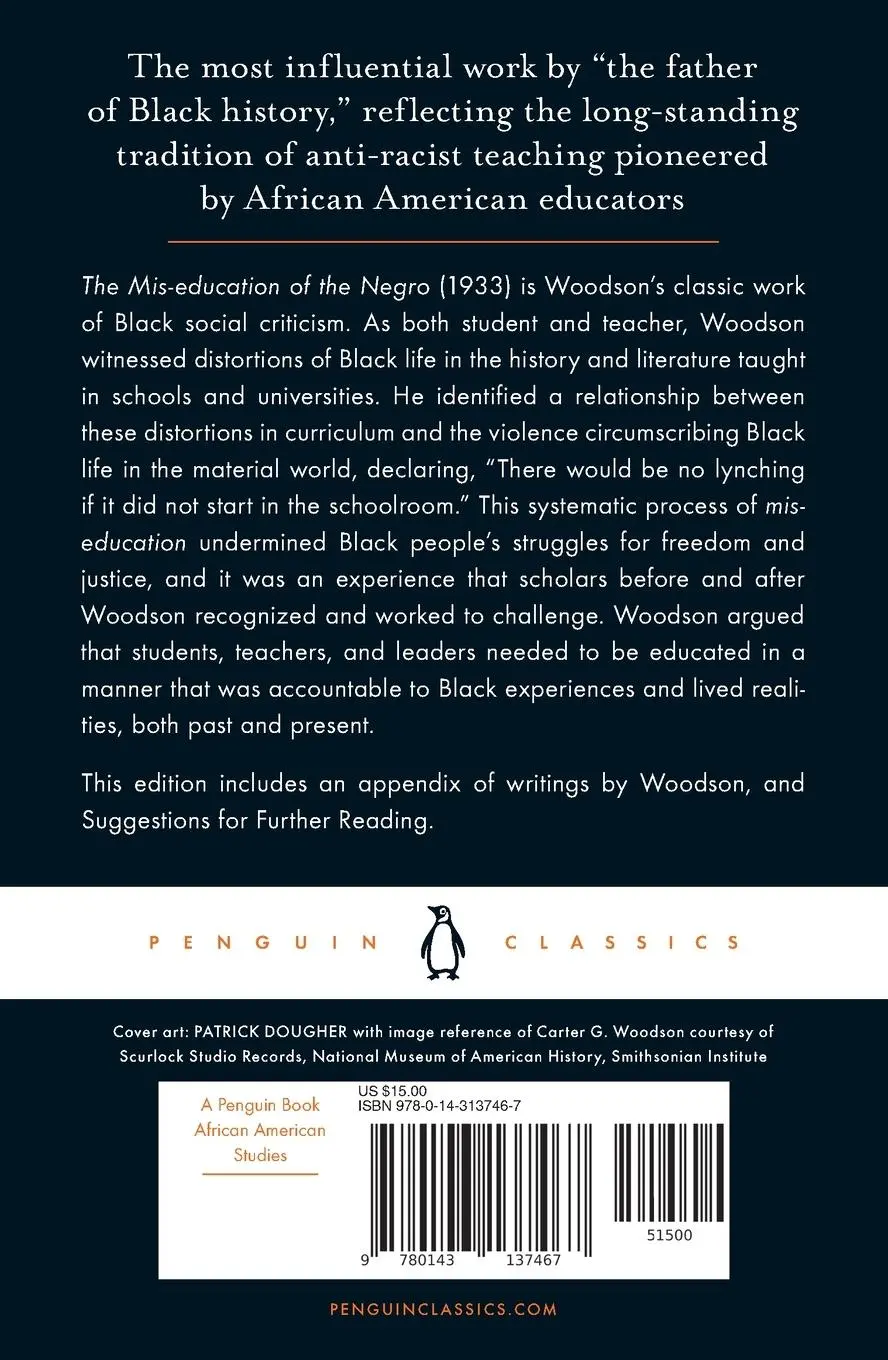 Rückseite: 9780143137467 | The Mis-Education of the Negro | Carter G Woodson | Taschenbuch | 2023