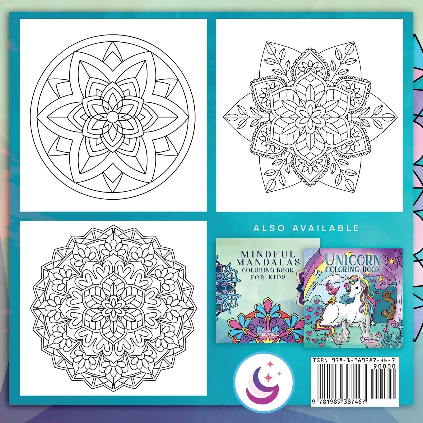 Rückseite: 9781989387467 | Mandala Coloring Book for Kids | Young Dreamers Press | Taschenbuch