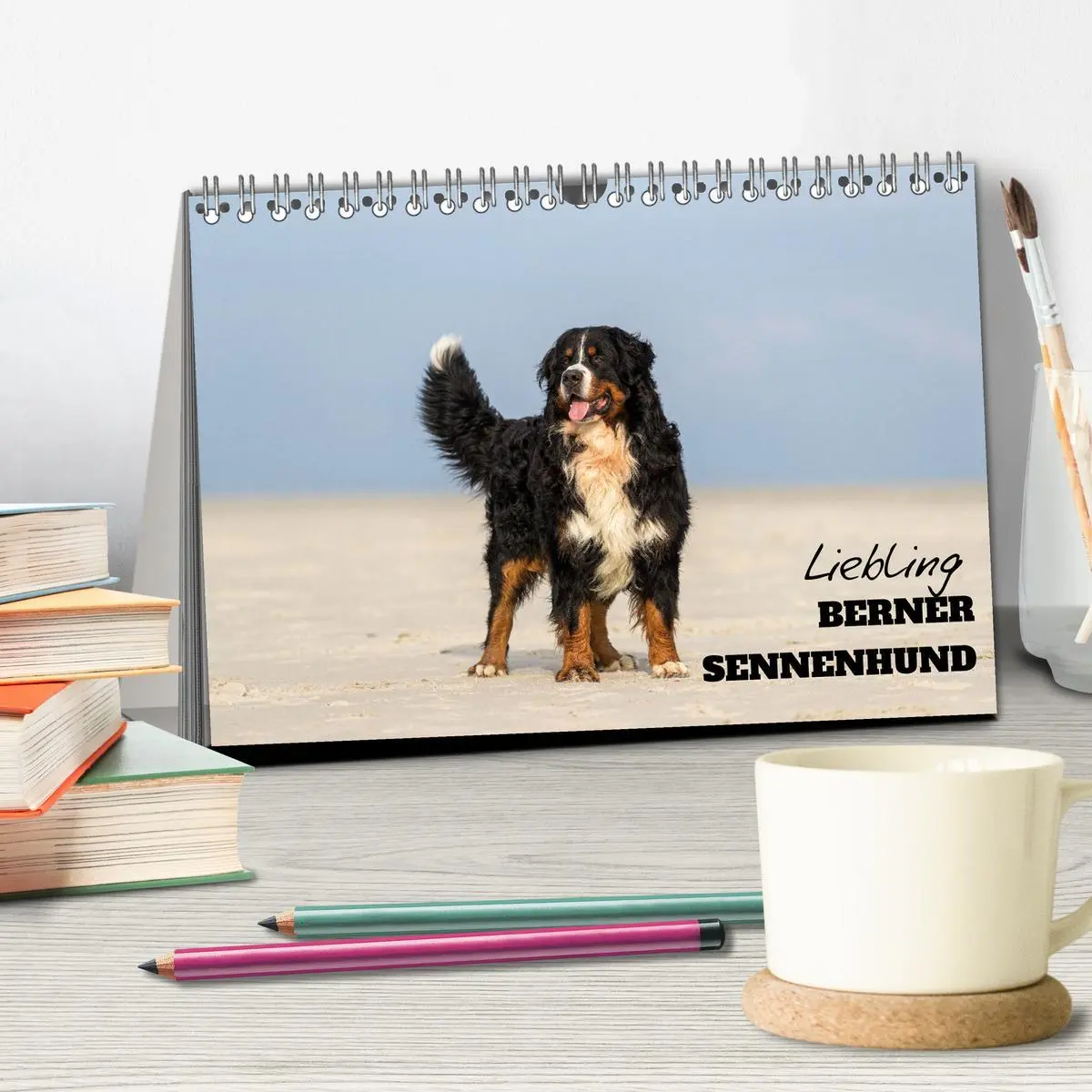 Bild: 9783516097467 | Liebling BERNER SENNENHUND (Tischkalender 2026 DIN A5 quer),...