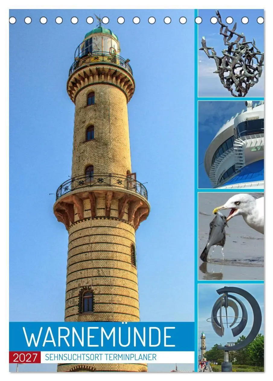 Cover: 9783569327467 | Sehnsuchtsort Warnemünde (Tischkalender 2027 DIN A5 hoch), CALVENDO...