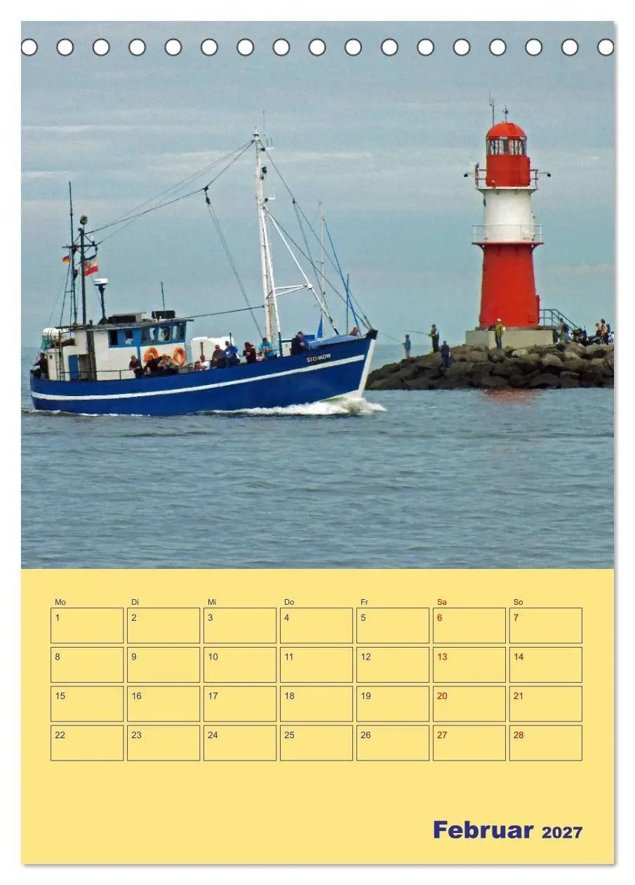 Bild: 9783569327467 | Sehnsuchtsort Warnemünde (Tischkalender 2027 DIN A5 hoch), CALVENDO...