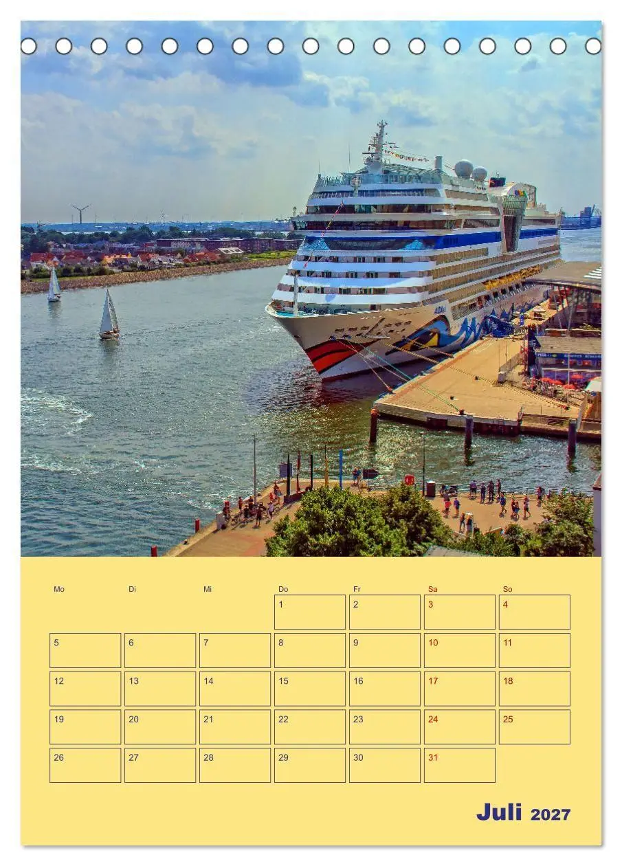 Bild: 9783569327467 | Sehnsuchtsort Warnemünde (Tischkalender 2027 DIN A5 hoch), CALVENDO...