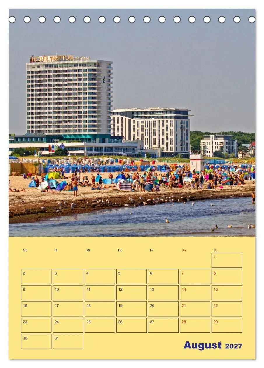Bild: 9783569327467 | Sehnsuchtsort Warnemünde (Tischkalender 2027 DIN A5 hoch), CALVENDO...