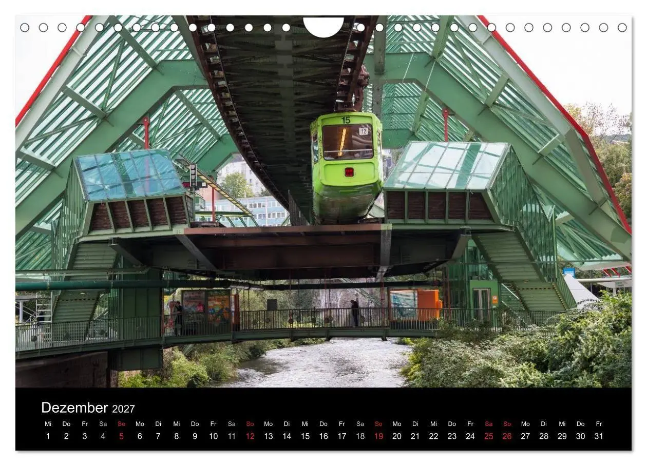 Bild: 9783569947467 | Die Wuppertaler Schwebebahn (Wandkalender 2027 DIN A4 quer),...