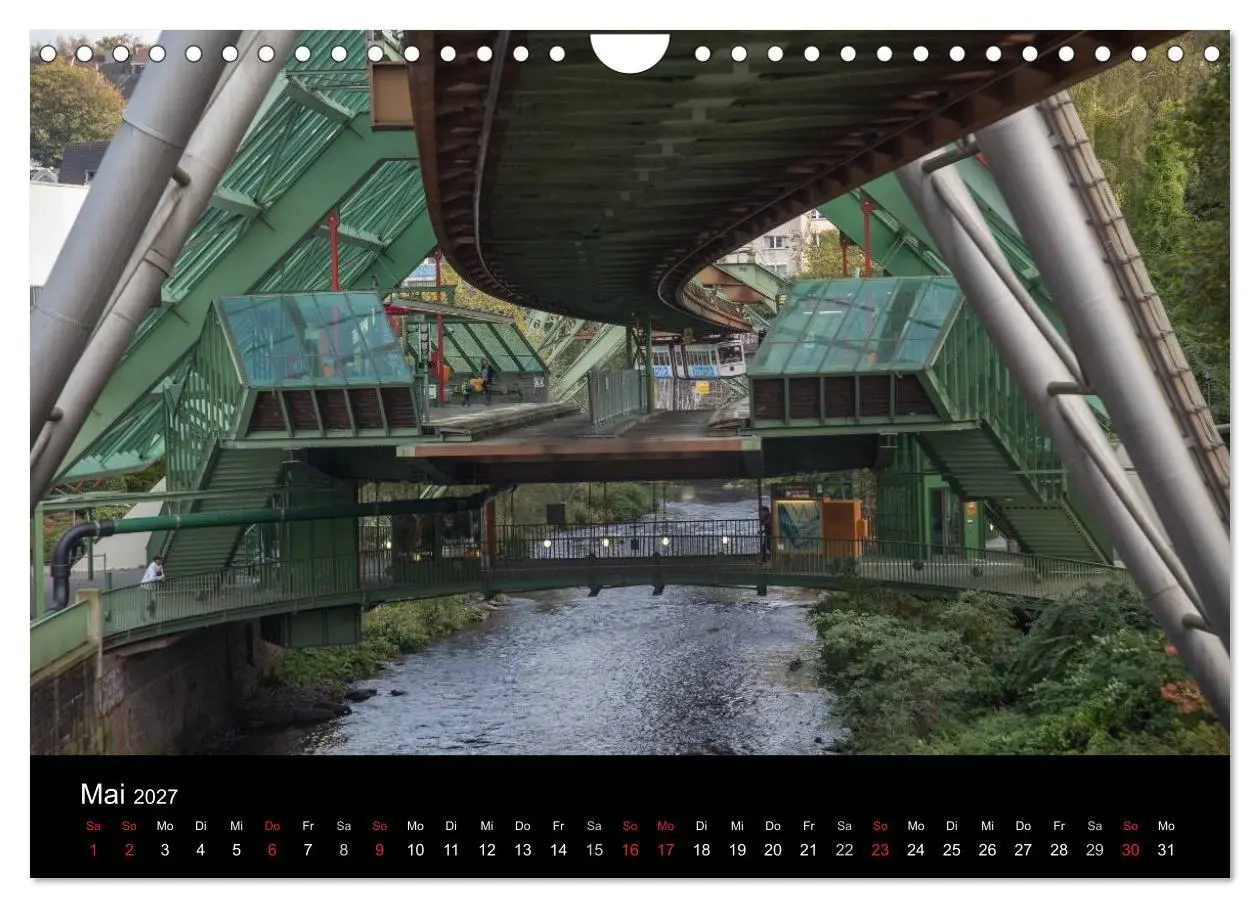 Bild: 9783569947467 | Die Wuppertaler Schwebebahn (Wandkalender 2027 DIN A4 quer),...