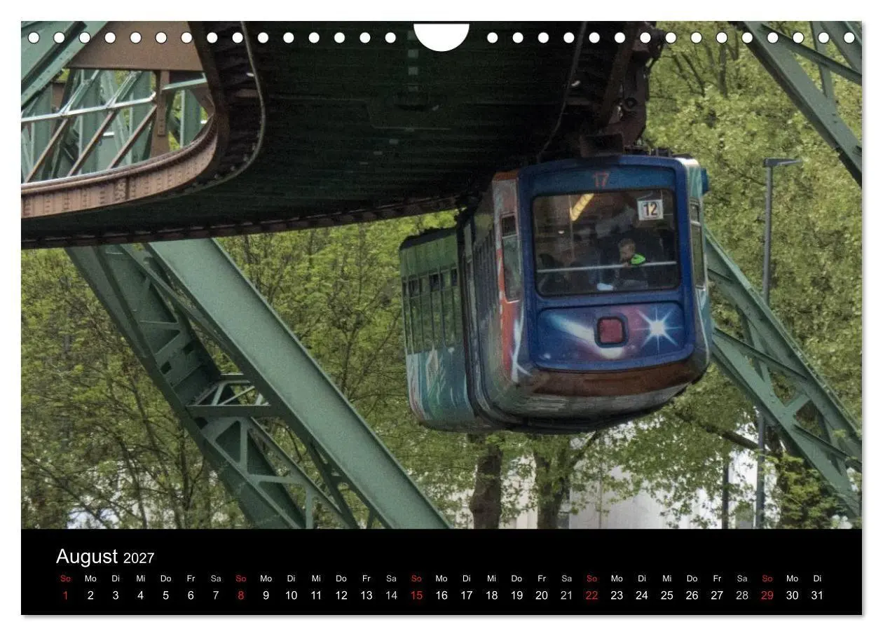 Bild: 9783569947467 | Die Wuppertaler Schwebebahn (Wandkalender 2027 DIN A4 quer),...