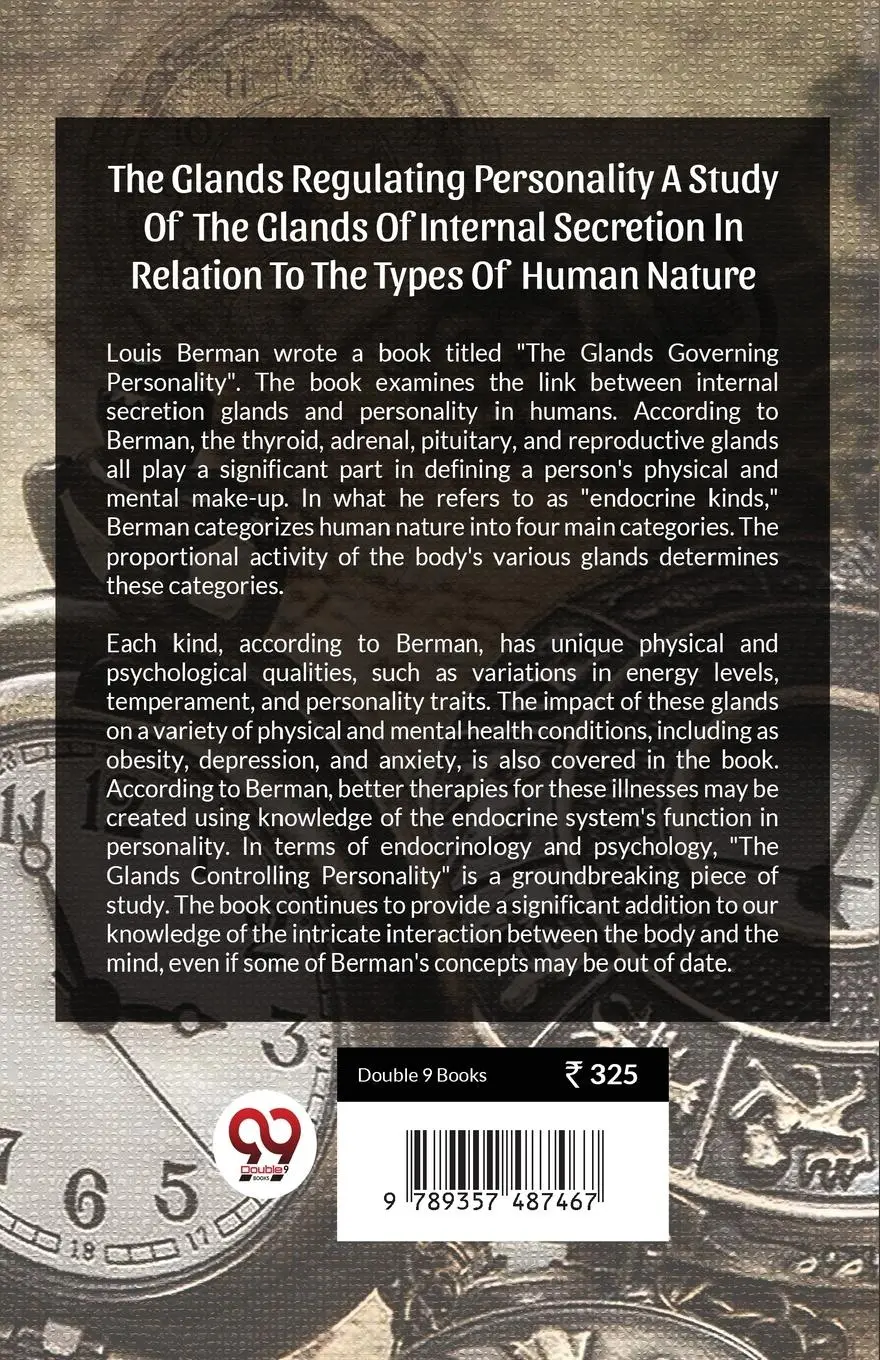 Rückseite: 9789357487467 | The Glands Regulating Personality A Study Of The Glands Of Internal...