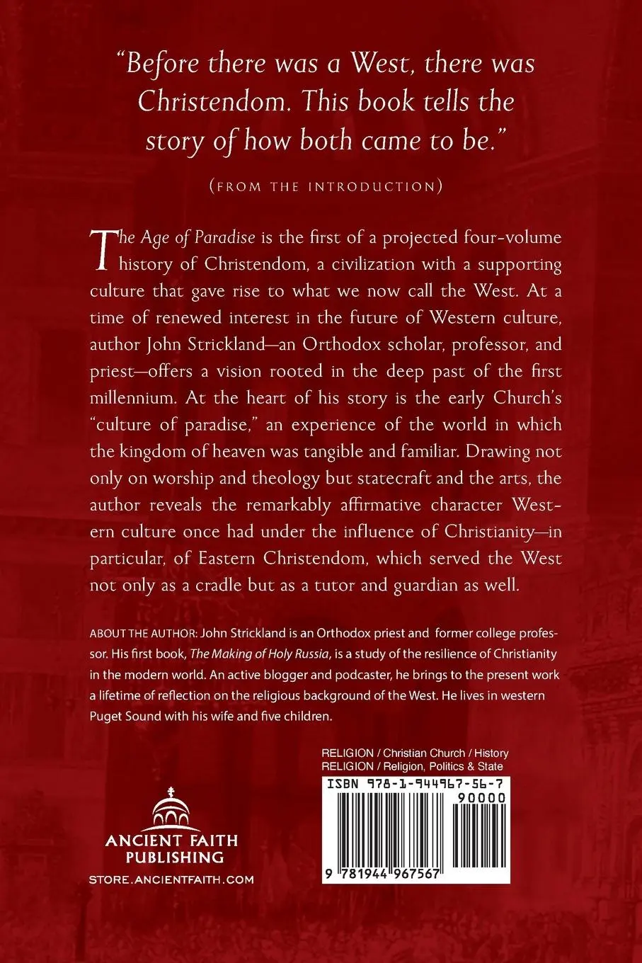 Rückseite: 9781944967567 | The Age of Paradise | John Strickland | Taschenbuch | Englisch | 2021