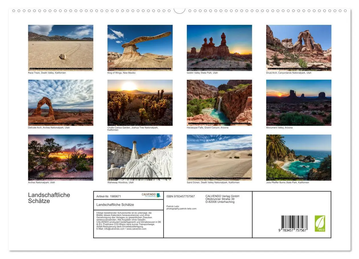 Bild: 9783457757567 | Landschaftliche Schätze (hochwertiger Premium Wandkalender 2026 DIN...
