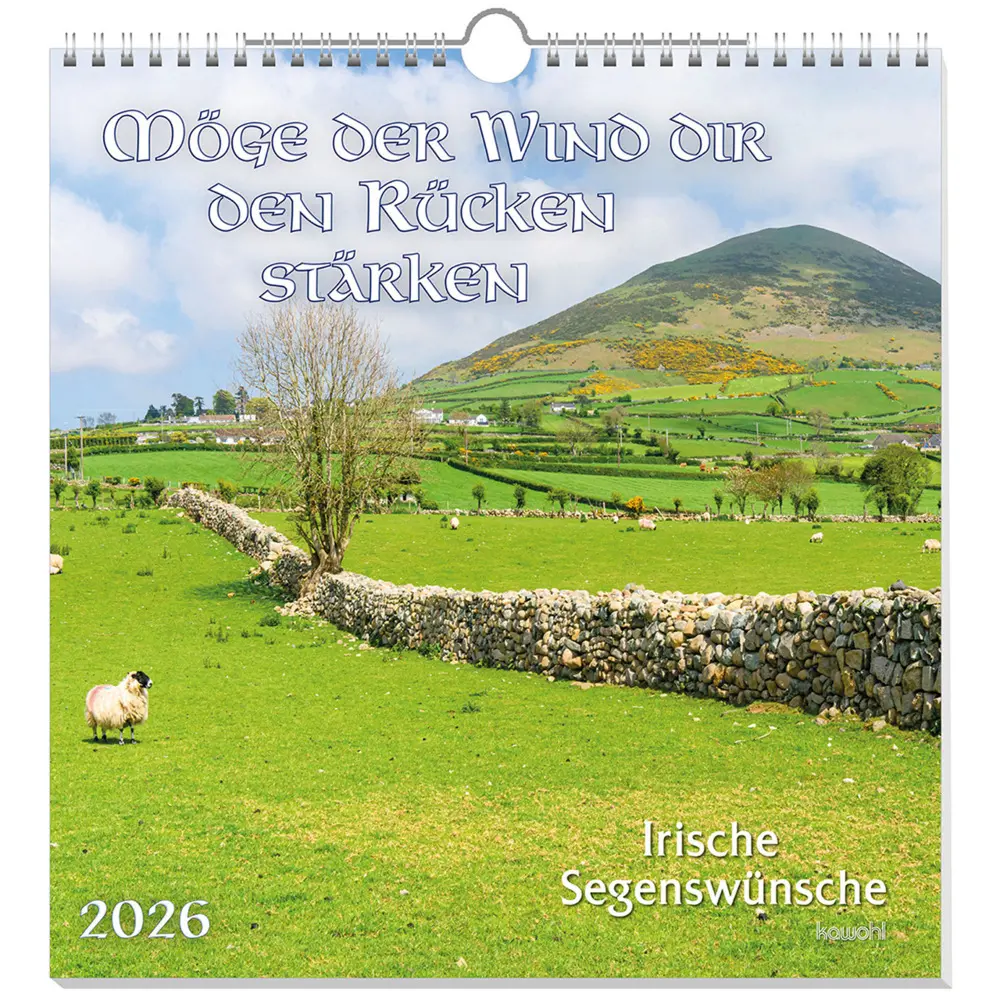 Cover: 9783754827567 | Möge der Wind dir den Rücken stärken 2026 | Irische Segenswünsche