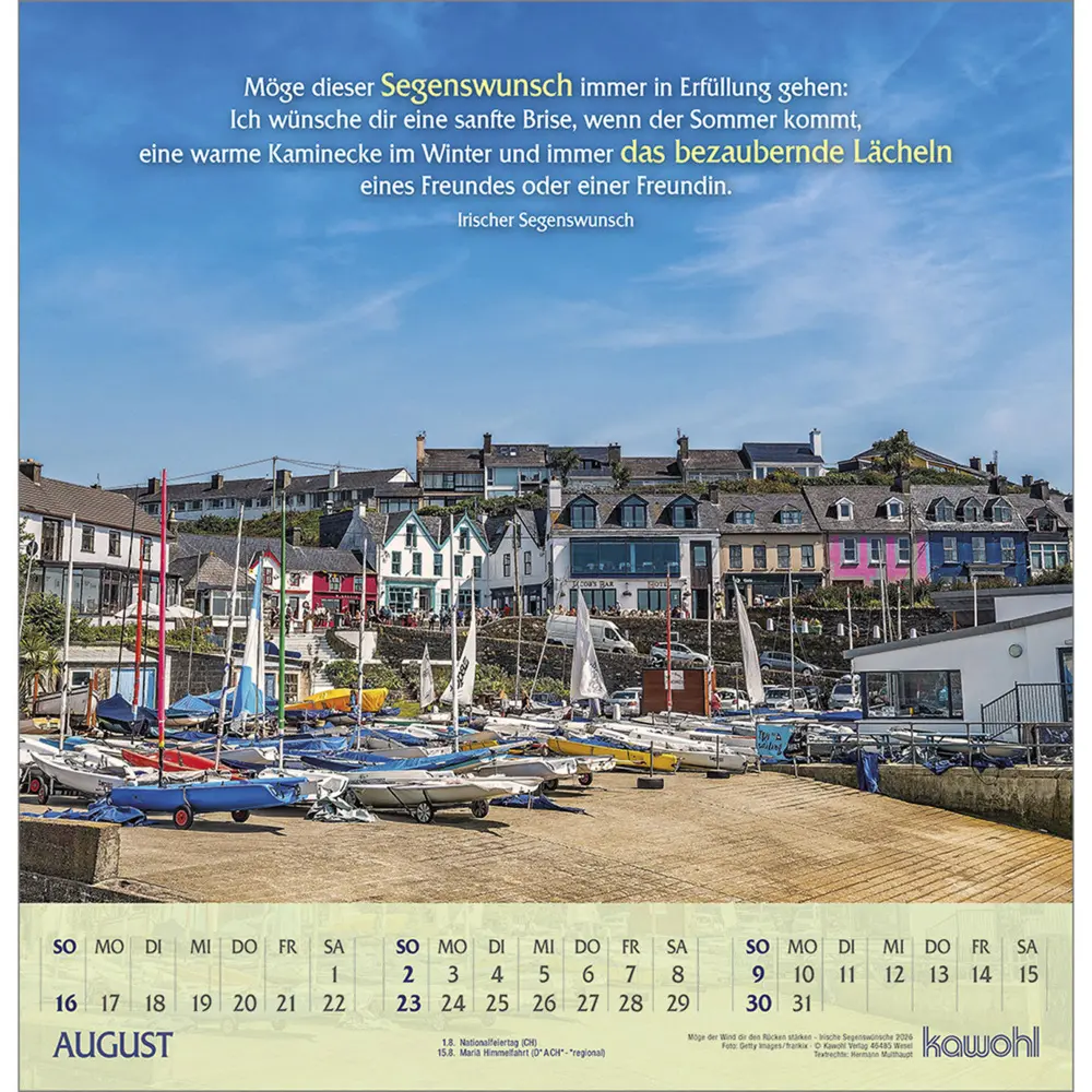Bild: 9783754827567 | Möge der Wind dir den Rücken stärken 2026 | Irische Segenswünsche
