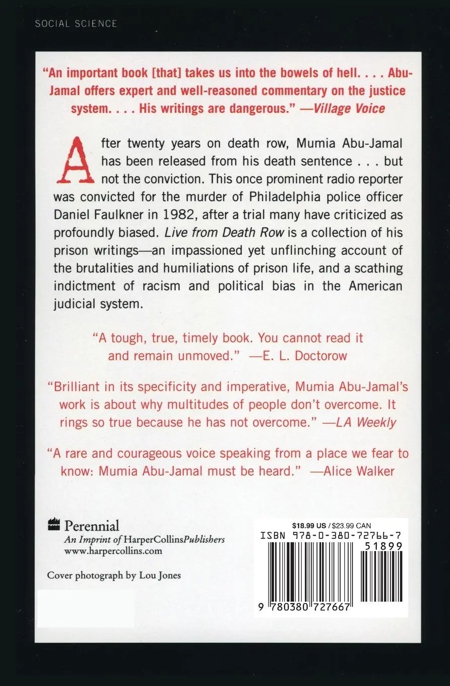 Rückseite: 9780380727667 | Live from Death Row | Mumia Abu-Jamal | Taschenbuch | Englisch | 2020