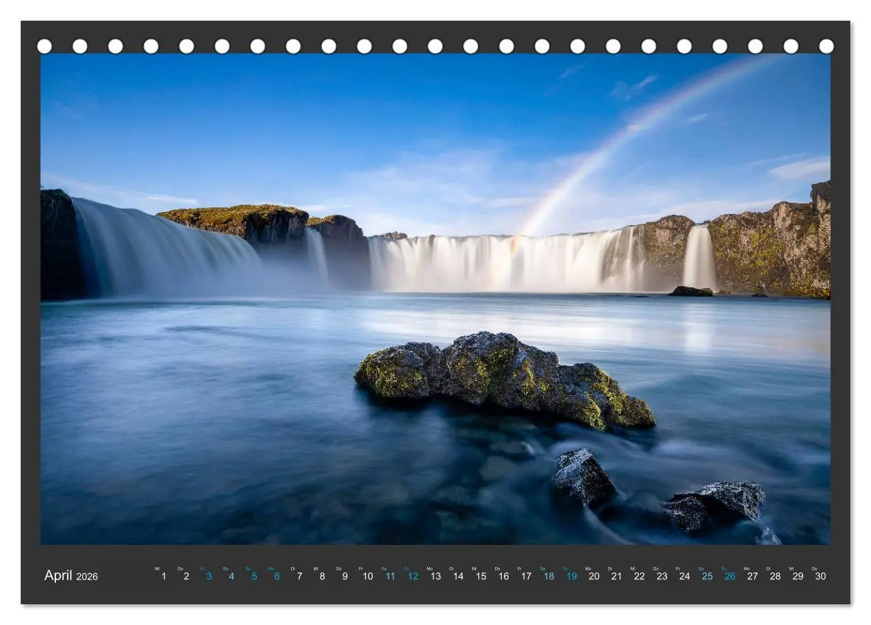 Bild: 9783457677667 | Island - Die schönsten Wasserfälle (Tischkalender 2026 DIN A5...