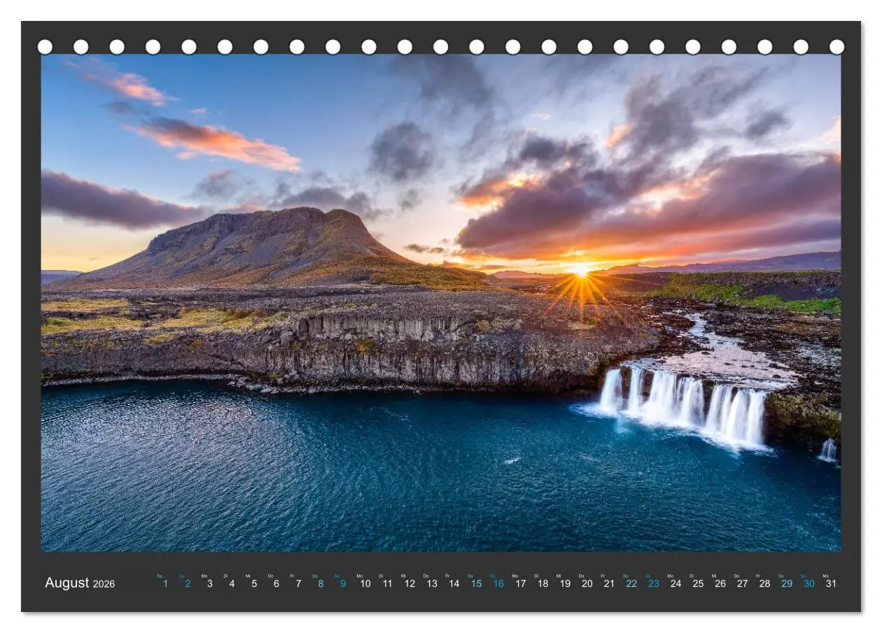 Bild: 9783457677667 | Island - Die schönsten Wasserfälle (Tischkalender 2026 DIN A5...