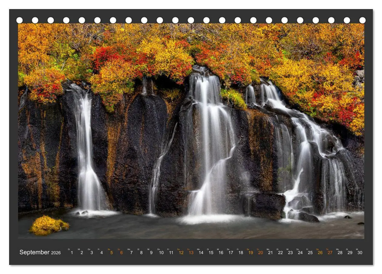 Bild: 9783457677667 | Island - Die schönsten Wasserfälle (Tischkalender 2026 DIN A5...