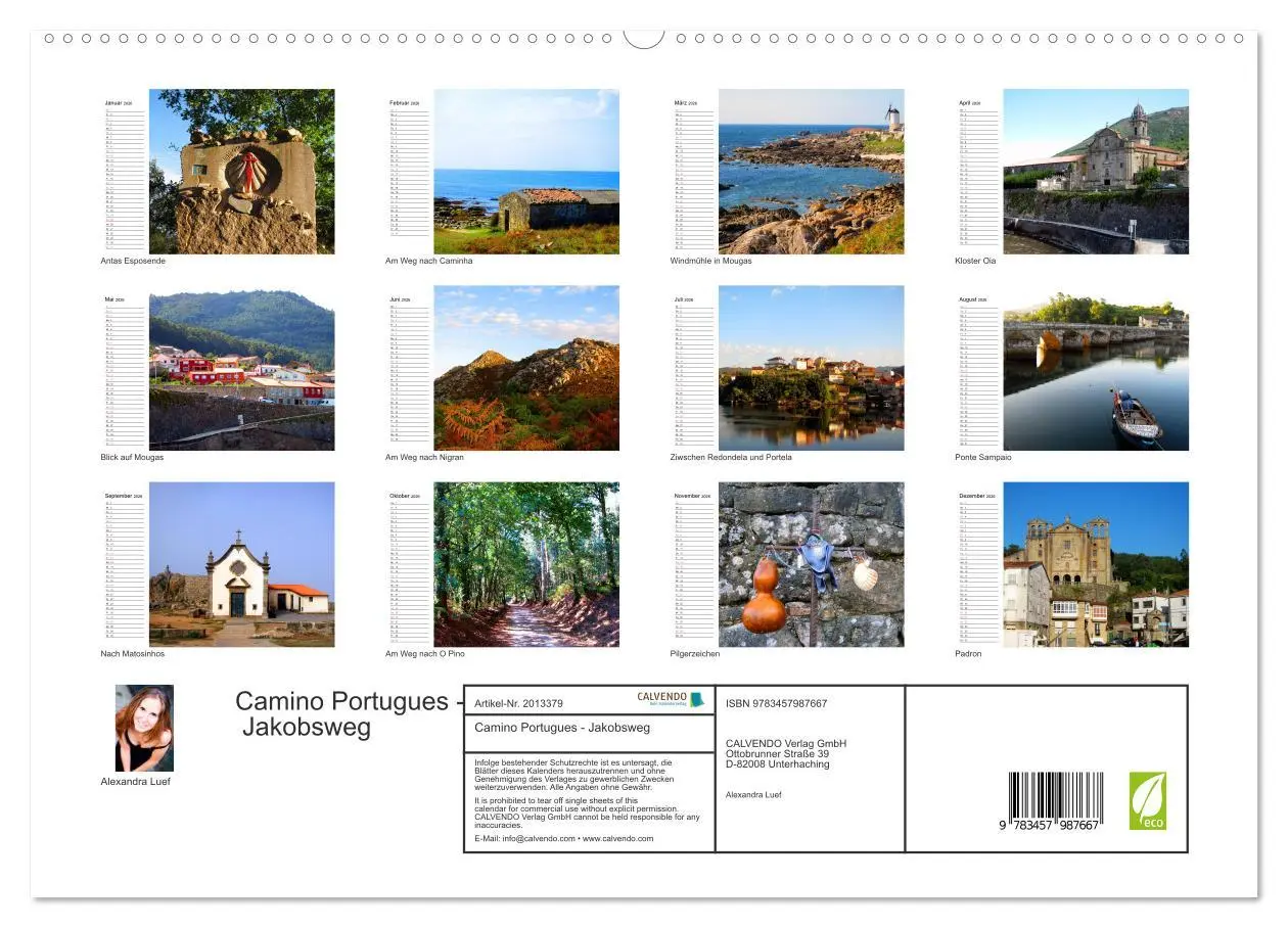 Bild: 9783457987667 | Camino Portugues - Jakobsweg (hochwertiger Premium Wandkalender...
