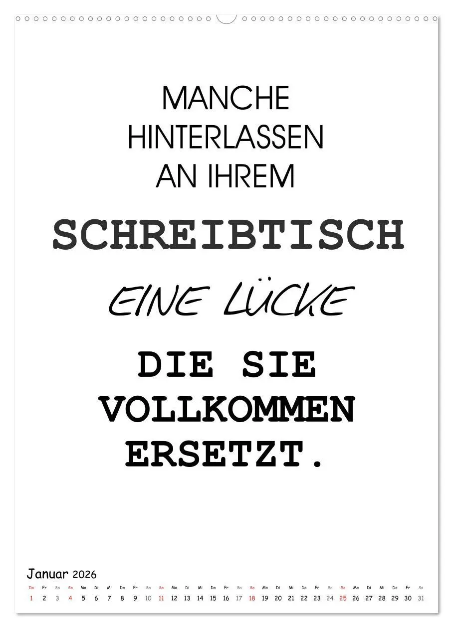 Bild: 9783516387667 | Typo-Kalender für das Büro. Gemeine und lustige Sprüche...