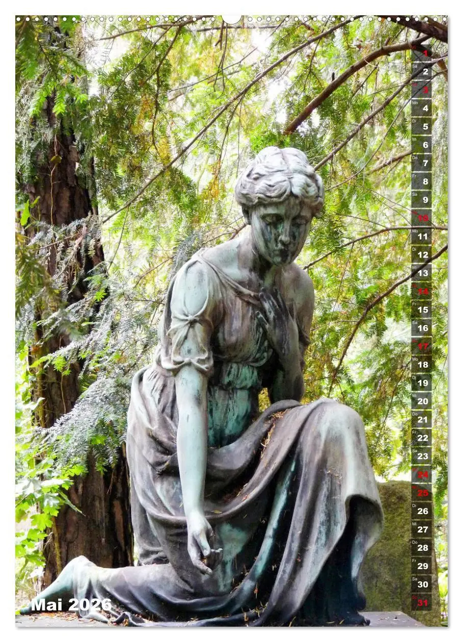 Bild: 9783516377767 | Friedhofsengel in Berlin (hochwertiger Premium Wandkalender 2026...