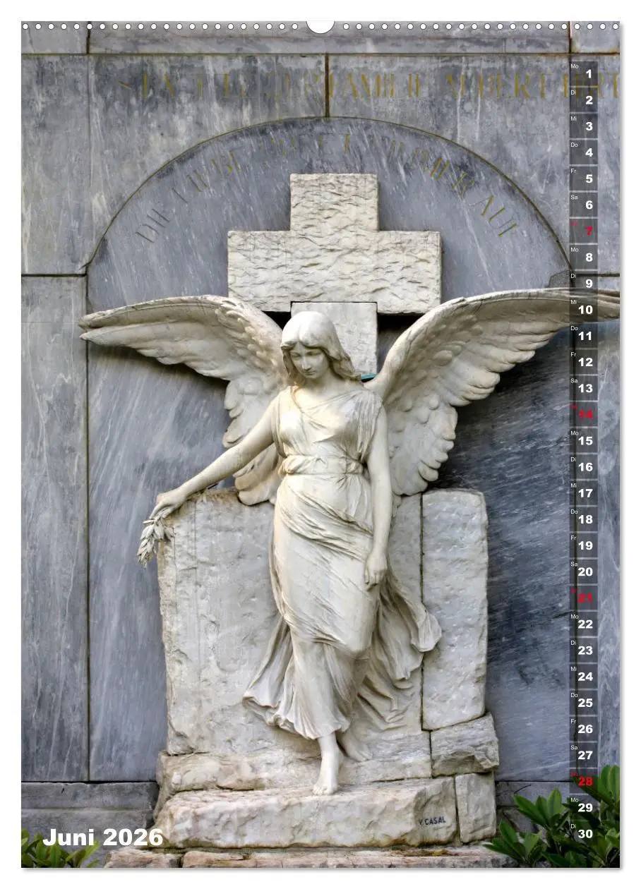 Bild: 9783516377767 | Friedhofsengel in Berlin (hochwertiger Premium Wandkalender 2026...