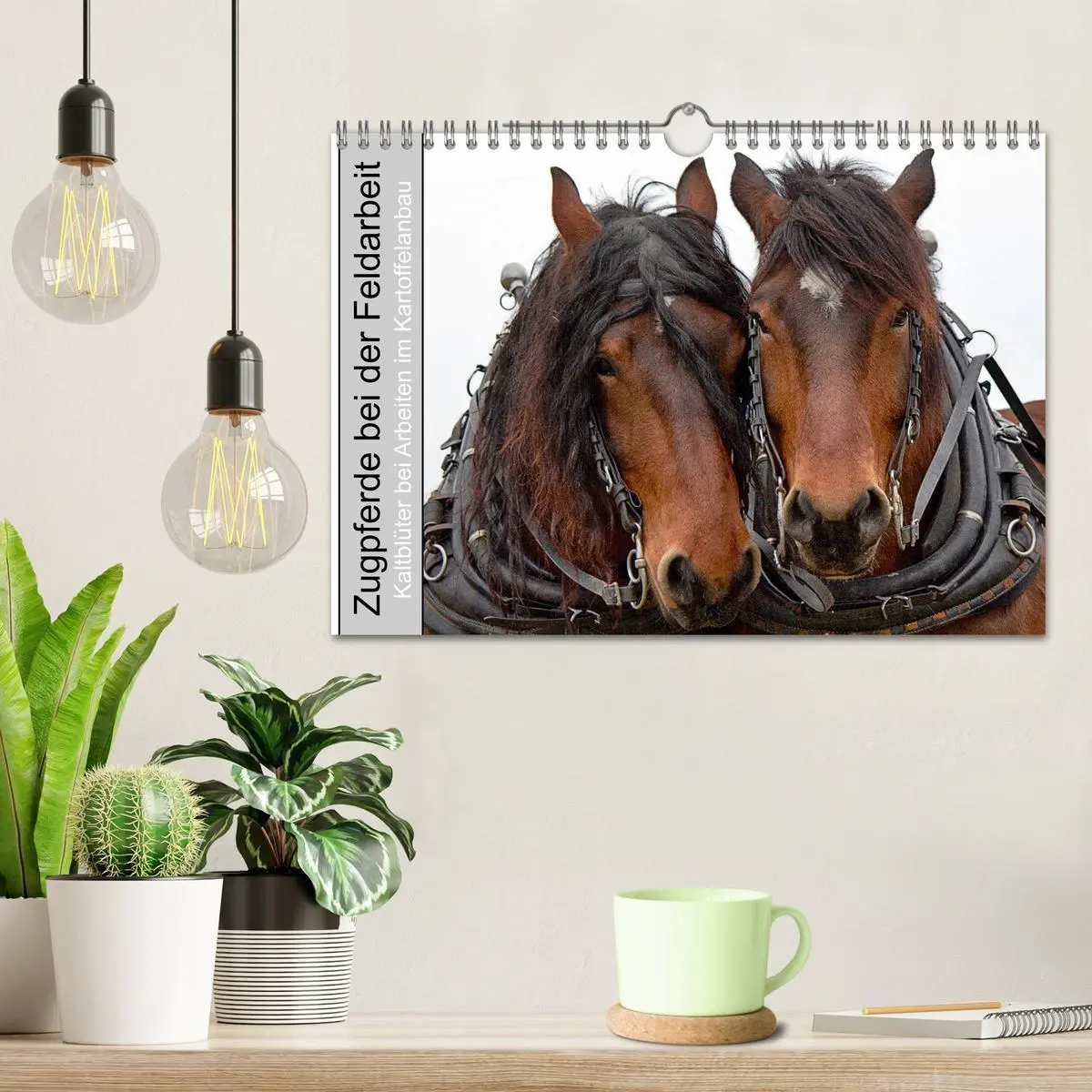 Bild: 9783457657867 | Zugpferde bei der Feldarbeit (Wandkalender 2026 DIN A4 quer),...