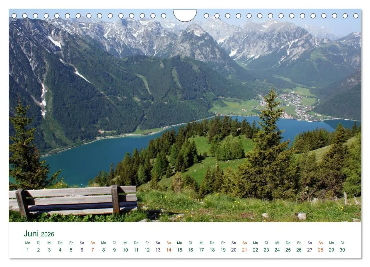 Bild: 9783516127867 | Tirol - Rund um den Achensee (Wandkalender 2026 DIN A4 quer),...