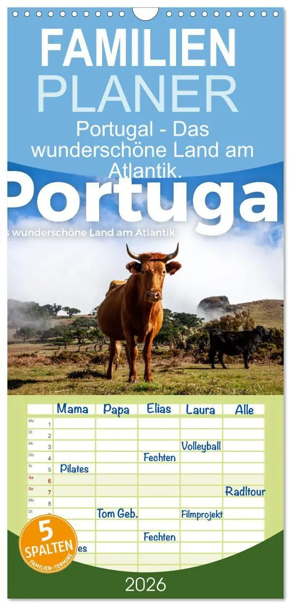 Cover: 9783516507867 | Familienplaner 2026 - Portugal - Das wunderschöne Land am Atlantik....
