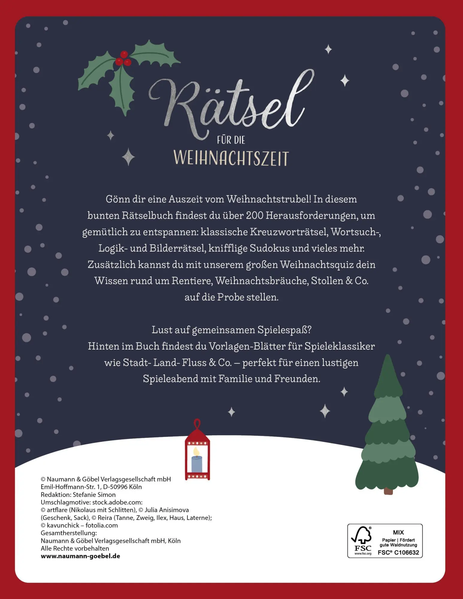 Bild: 9783625197867 | Rätsel für die Weihnachtszeit I Rätselbuch für Erwachsene | Buch