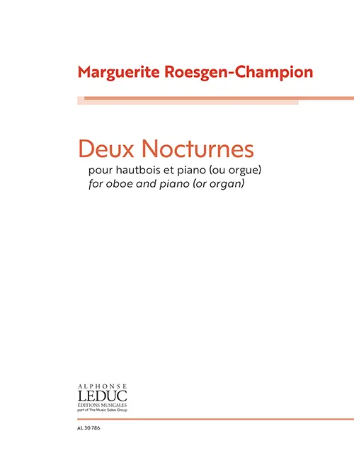 Cover: 9790046307867 | Deux Nocturnes For Oboe And Piano | Or Organ | Roesgen-Champion | Buch
